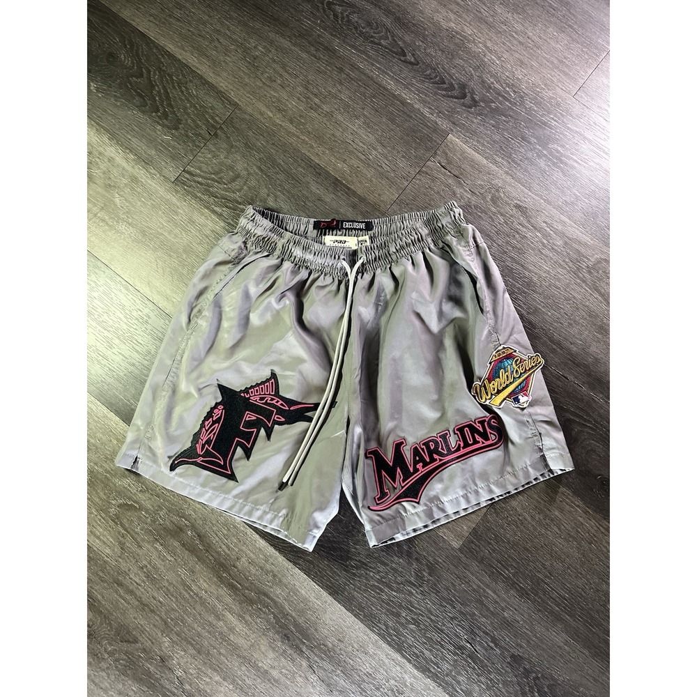 Pro Standard Miami Marlins Shorts Blue S